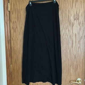 Black maxi skirt
